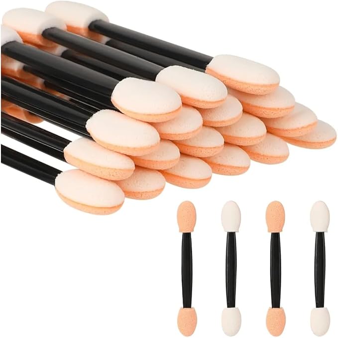 Eye Shadow Brushes with Soft Sponge Oval Shape for Precise and Easy Application