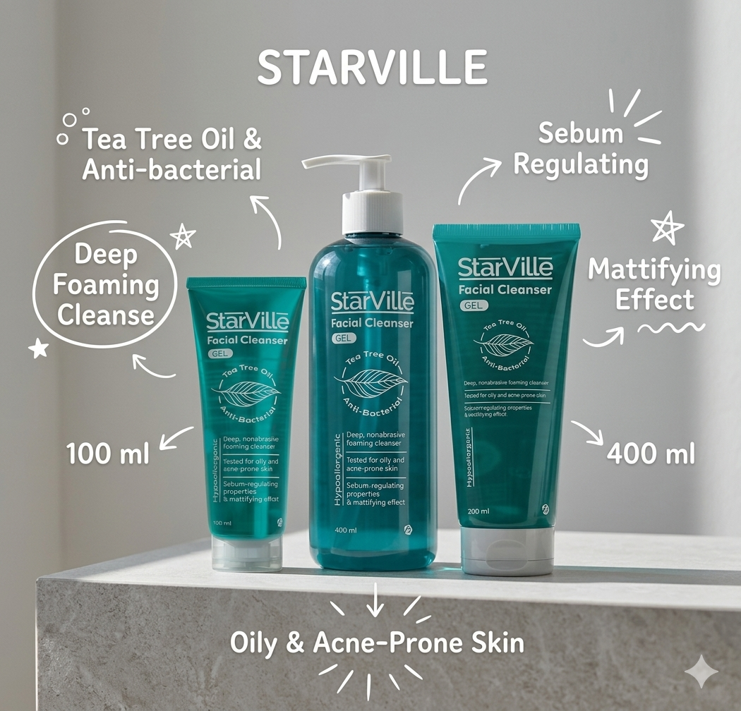 StarVille acne prone skin facial cleanser