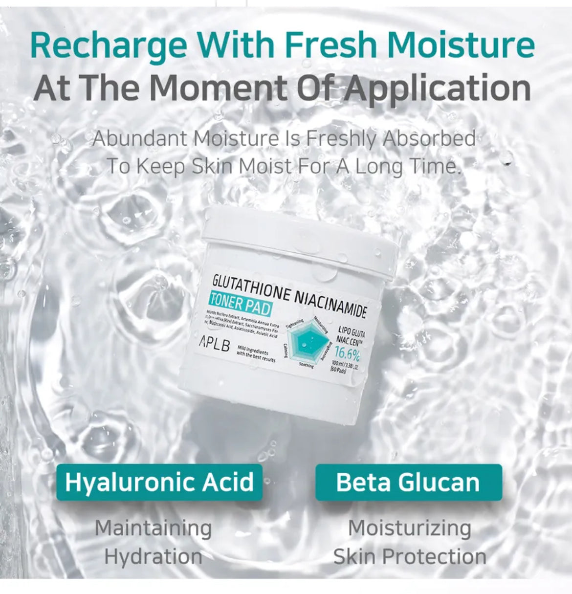 APLB - Glutathione Niacinamide Toner Pad