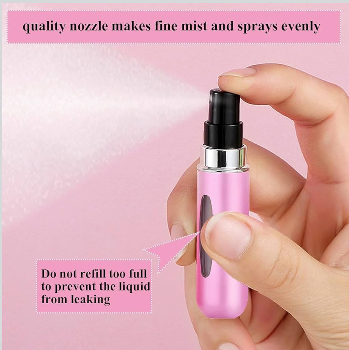 Fill Travel Perfume Atomizer Bottle