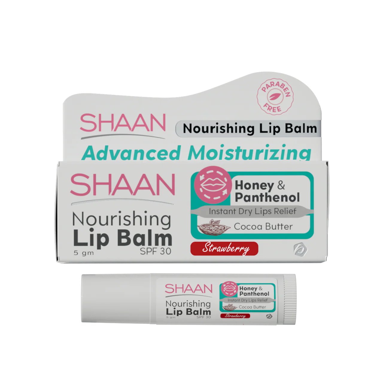 Shaan Nourishing Lip Balm Strawberry 5Gm