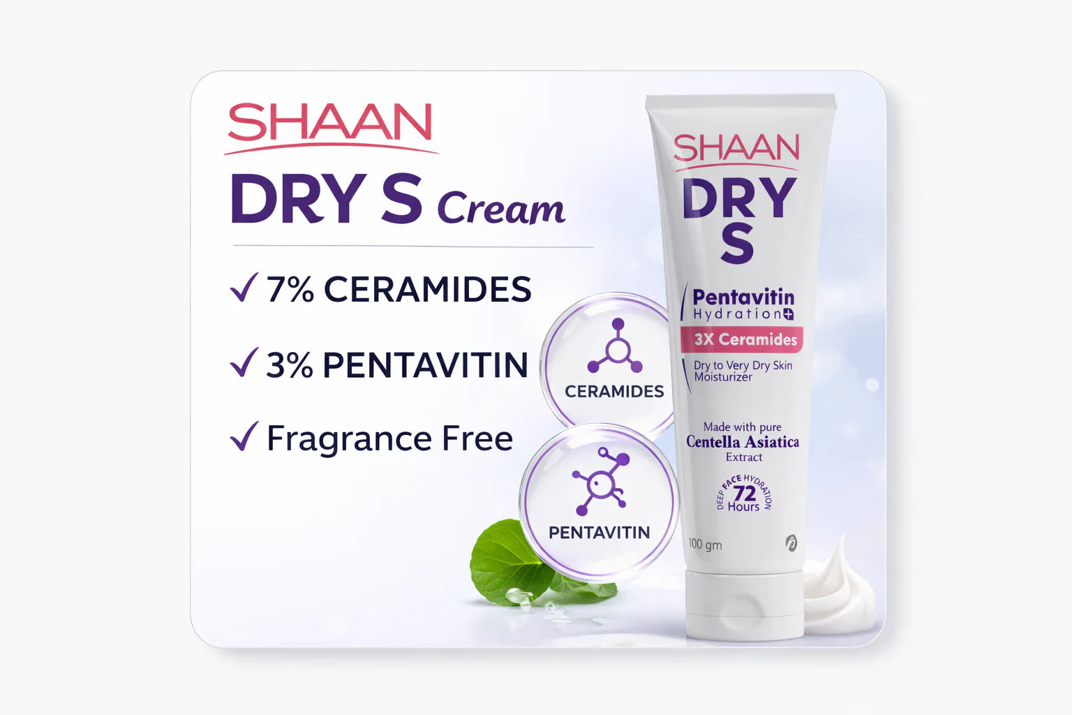 SHAAN Dry S Cream Fragrance Free For Dry Face