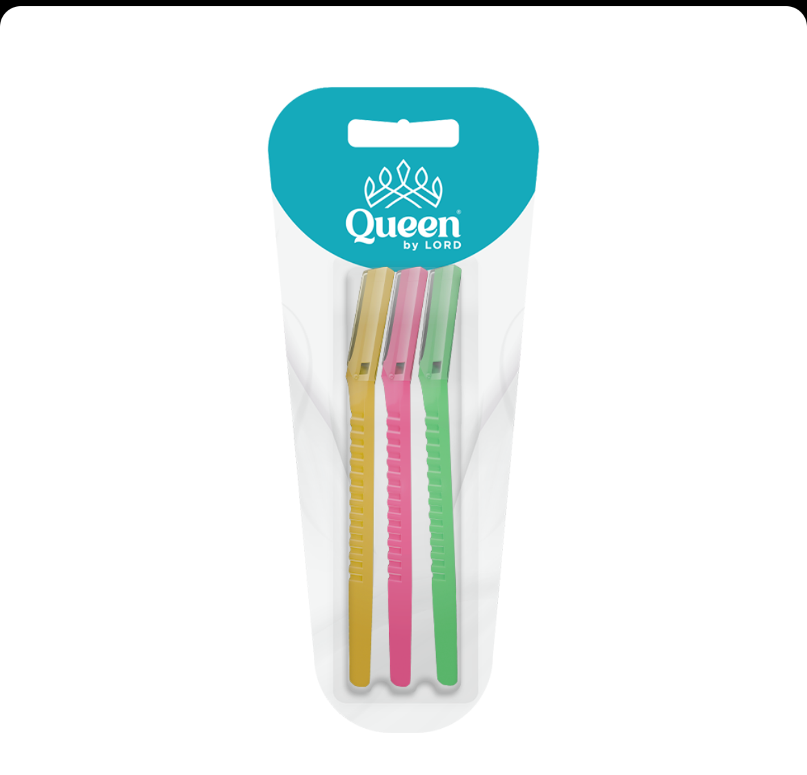 Queen Eyebrow Razor, 3ct per pack (For Women)