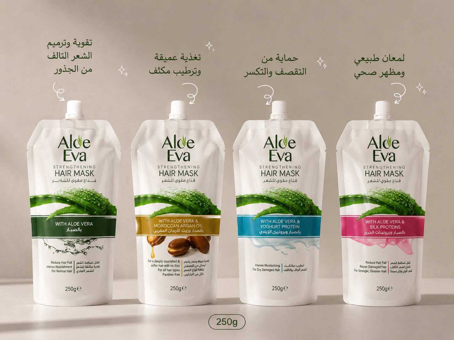 Aloe Eva Hair Mask Pouch 250 Gm